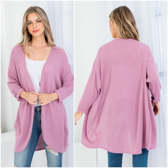 Trend Setter Diva Boutique Tops - Mauve Cardigan